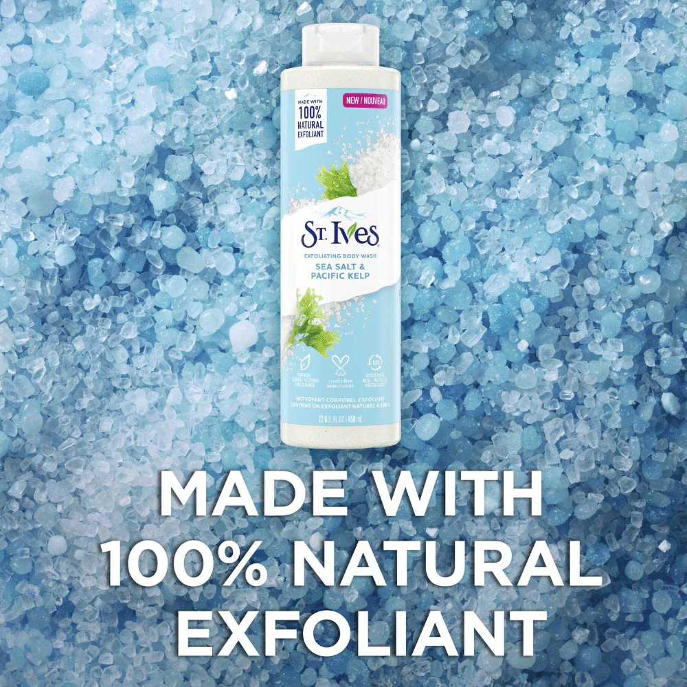 STIVES Sữa Tắm Tẩy Tế  Bào Chết Muối Biển 650ml
