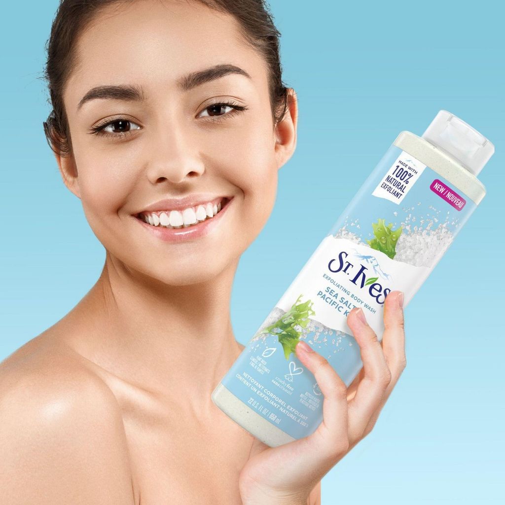 STIVES Sữa Tắm Tẩy Tế  Bào Chết Muối Biển 650ml