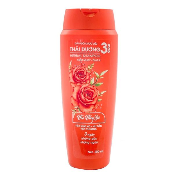 Thái Dương Dầu Gội Dược Liệu 3 Tóc Khô Xơ - Hư Tổn 200ml