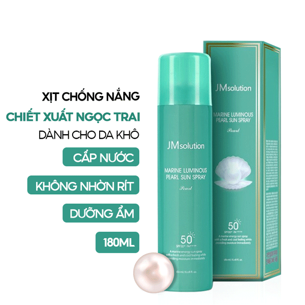 JM Solution Xịt Chống Nắng Toàn Thân Ngọc Trai 180ml
