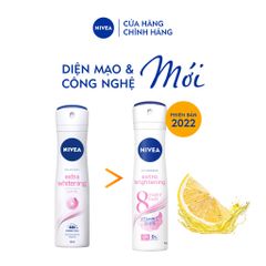 NIVEA Xịt Khử Mùi Sáng Mịn Tối Ưu 150ml