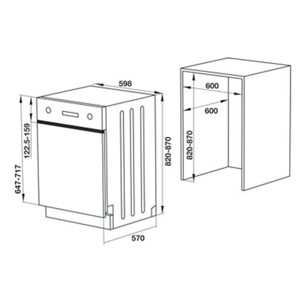  Máy rửa chén Hafele HDW-HI60B 
