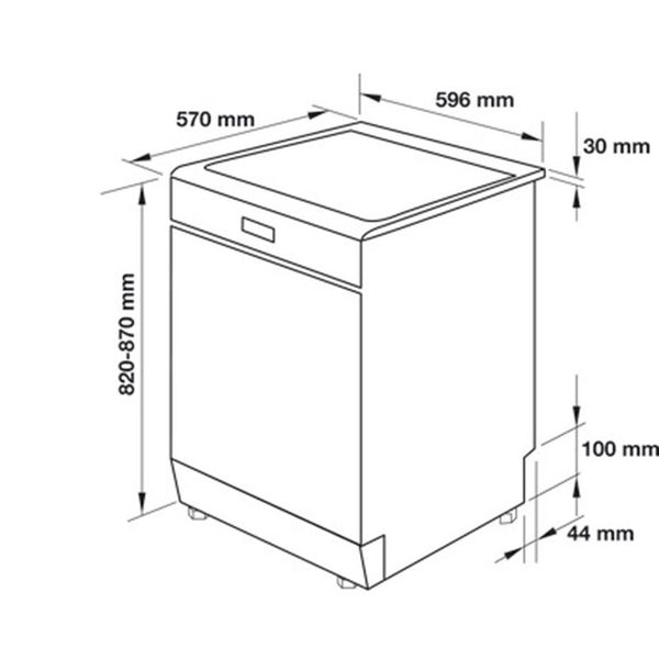  Máy rửa chén Hafele HDW-F60C 