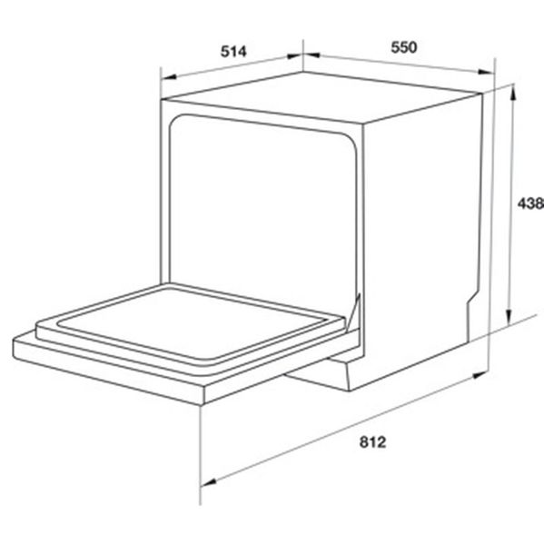  Máy rửa chén Hafele HDW - T50B 
