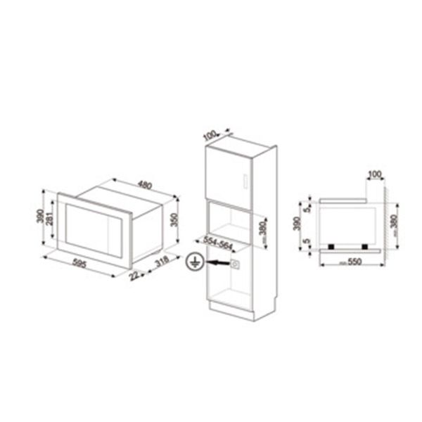  Lò vi sóng  Hafele FMI120S2 