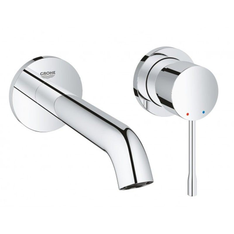 Vòi Lavabo Grohe 19408001 Nóng Lạnh 2 Lỗ Gắn Tường Essence New OHM Size M