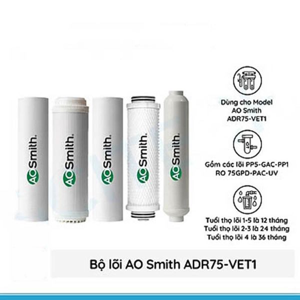  Lõi lọc nước cho máy AOSMITH ADR75-V-ET-1 