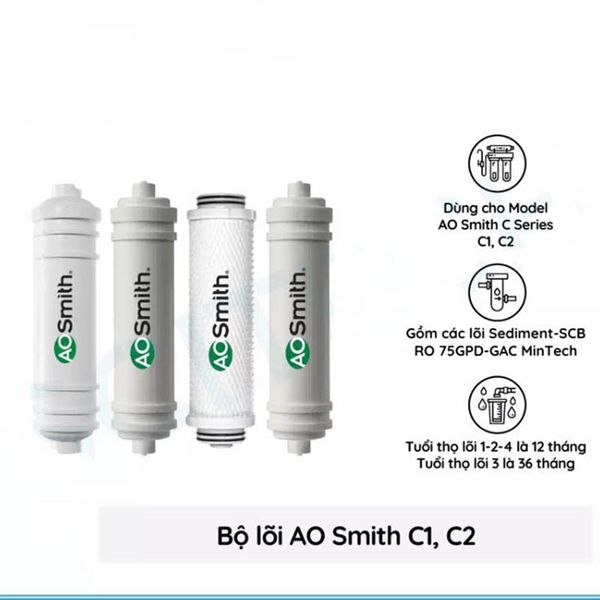  Lõi lọc nước cho máy AOSMITH C1, C2 