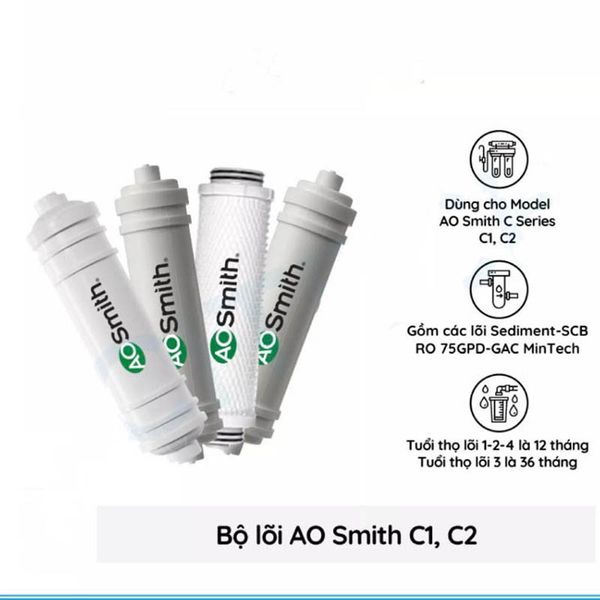  Lõi lọc nước cho máy AOSMITH C1, C2 