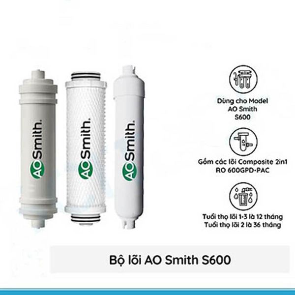  Lõi lọc nước cho máy AOSMITH S600 