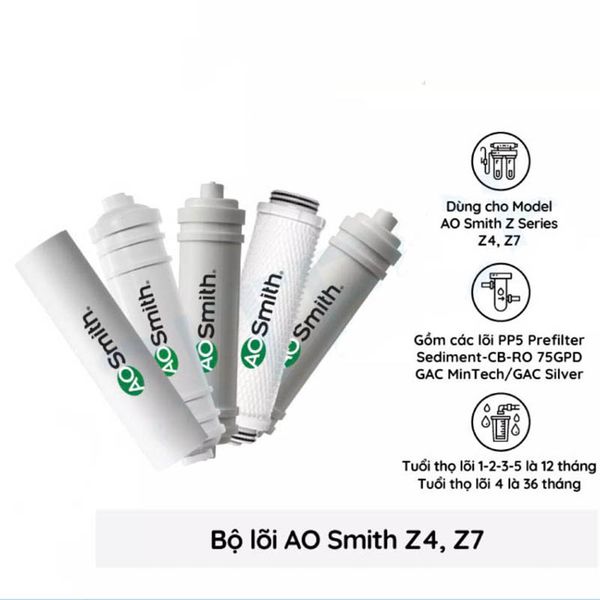  Lõi lọc nước cho máy AOSMITH Z4, Z7 