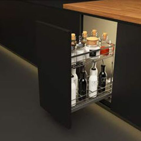 Kệ Dao Thớt Chai Lọ Inox 304 Cửa 350mm Cucina Sonata 549.20.014