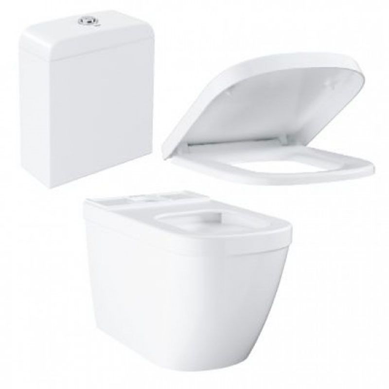  Bồn Cầu Grohe 3933800H + 39330000 + 39332000 Euro Ceramic 2 Khối 