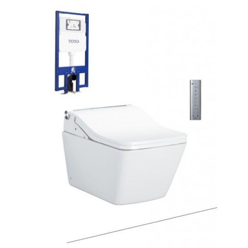  Bồn Cầu TOTO CW522EA/TCF803CZ/WH172AT Treo Tường Tự Xả Nước 