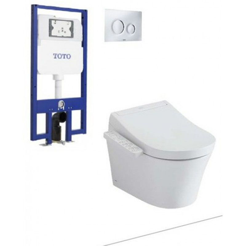  Bồn Cầu TOTO CW553/TCF33320GAA/WH172AT/MB174P#SS Nắp Điện Tử Treo Tường 