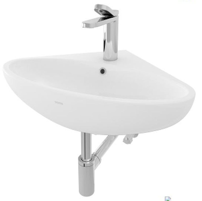 Chậu Lavabo TOTO LW815CJW/F Góc Treo Tường