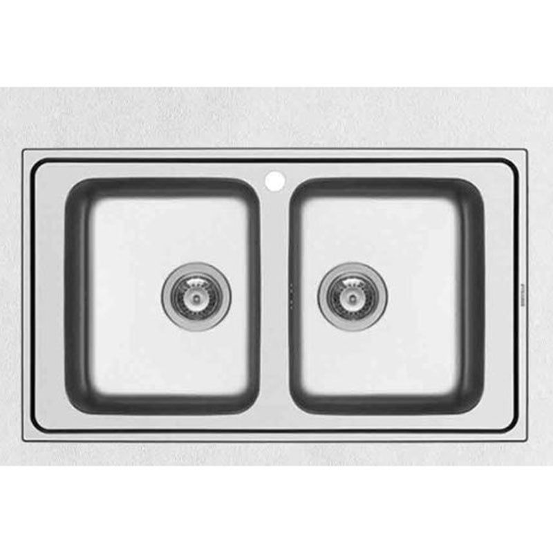 Chậu rửa chén inox Hafele – HELIAN 2B 565.86.351 - 2 hộc rửa