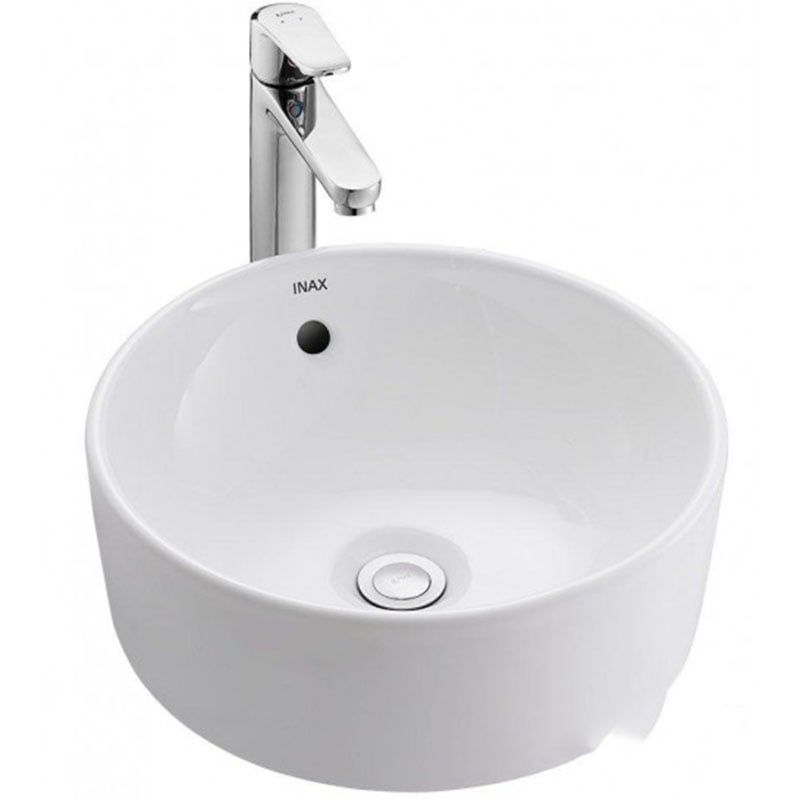 Chậu Rửa Lavabo Inax L-295V Đặt Bàn Tròn