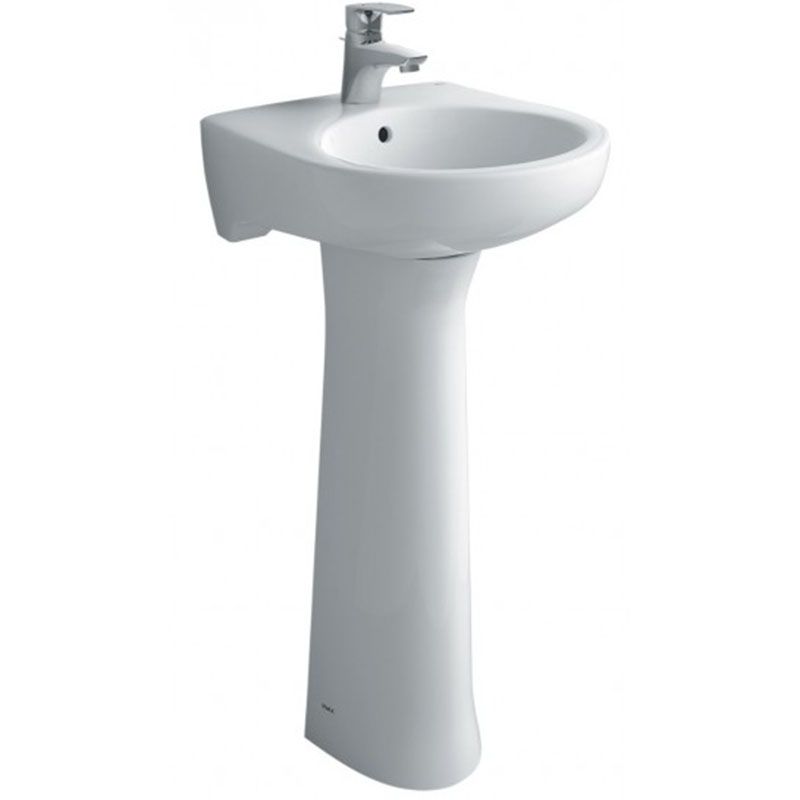 Lavabo Treo Tường Inax L-284V/L-284VD Kèm Chân Dài 