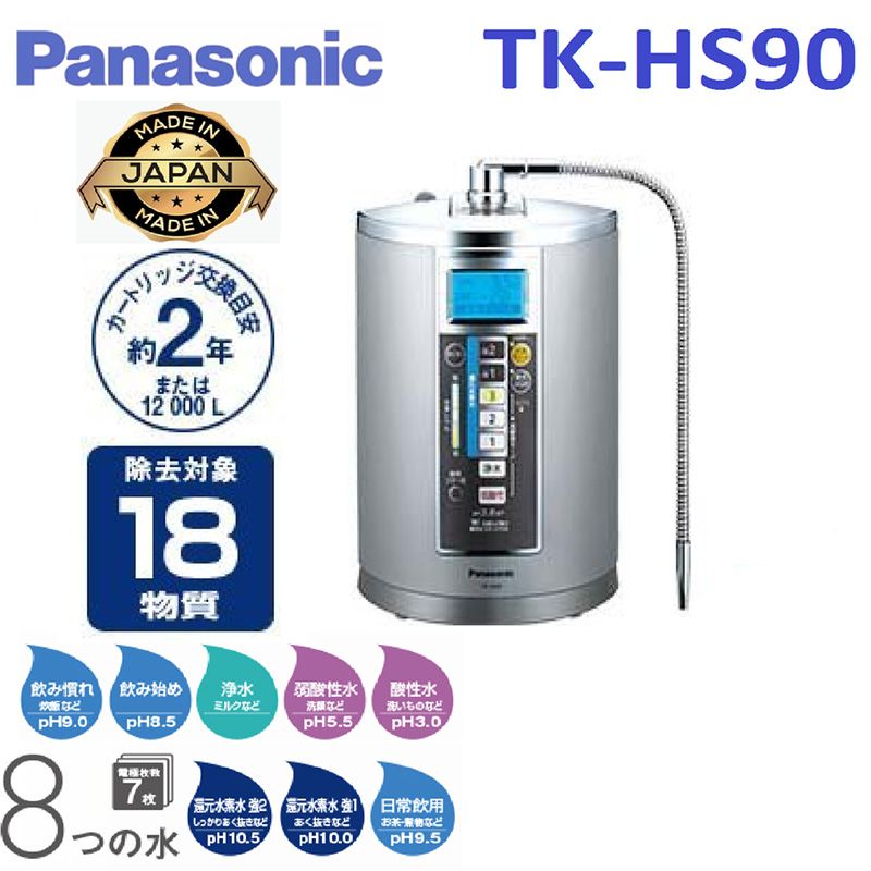 Máy lọc nước Ion Kiềm Panasonic TK-HS90