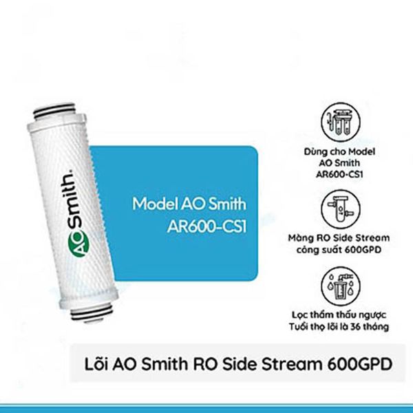  Lõi lọc nước cho máy AOSMITH AR600-C-S-1, AR600-U3, K400 