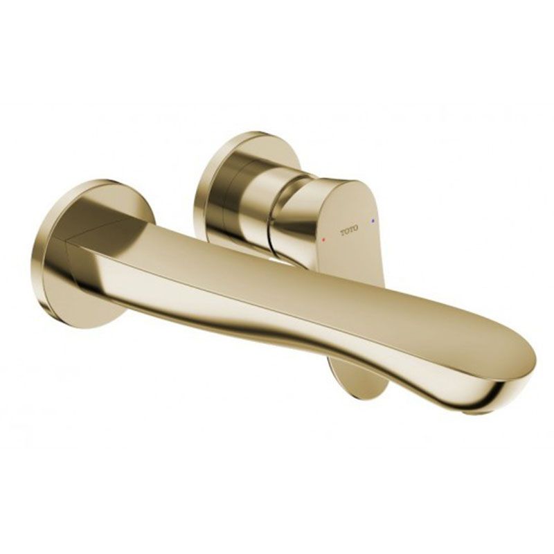  Vòi Lavabo TOTO TLG01311BB#PFG Nóng Lạnh Gắn Tường vàng Pháp Bóng 