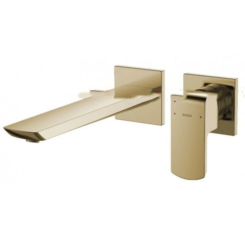 Vòi Lavabo TOTO TLG02311BB#PFG Nóng Lạnh Gắn Tường vàng Pháp Bóng