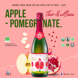  Nước hoa quả hữu cơ có ga vị táo - lựu 