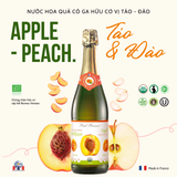  Nước hoa quả hữu cơ có ga vị táo - đào 