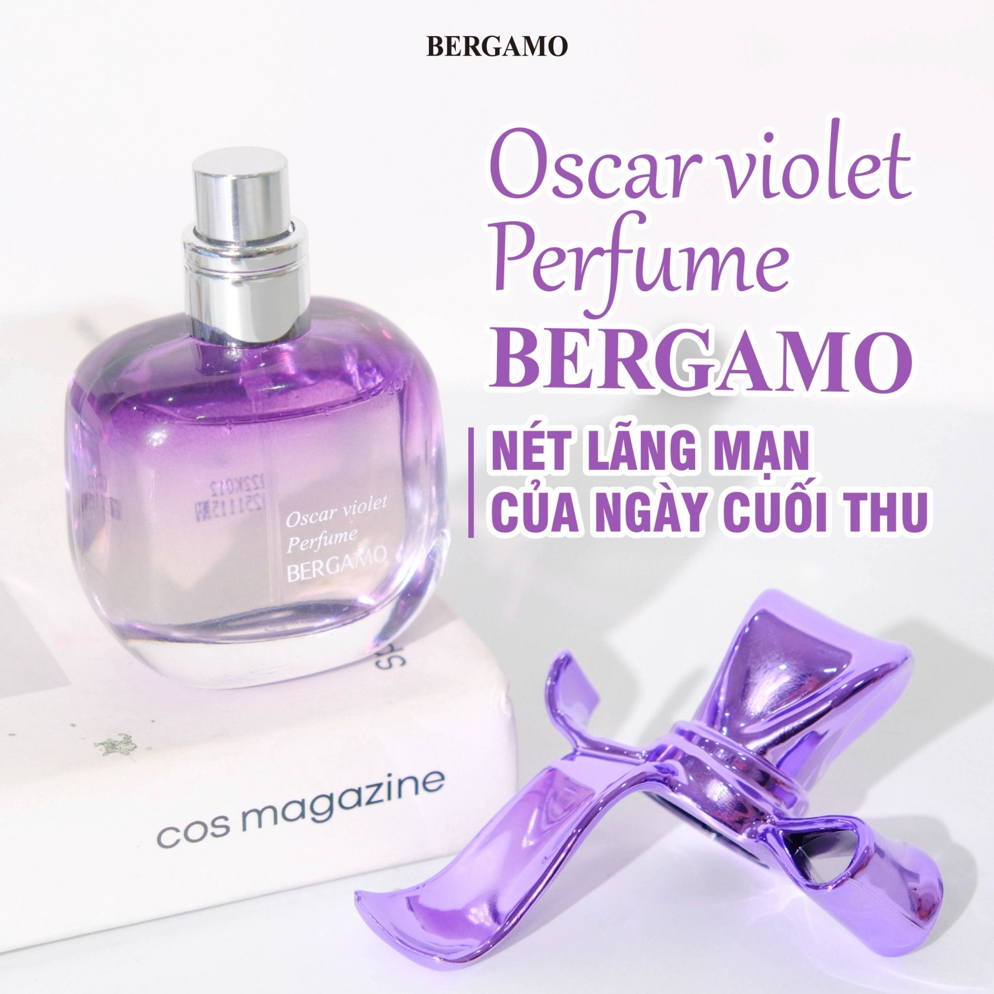 NƯỚC HOA BERGAMO MÀU TÍM OSCAR VIOLET PERFUME 30ML