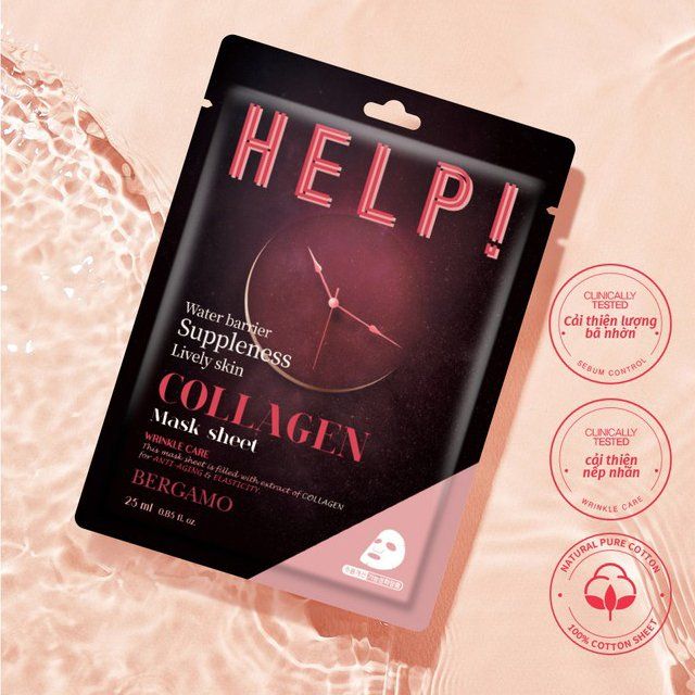 MẶT NẠ BERGAMO HELP MASK PACK COLLAGEN