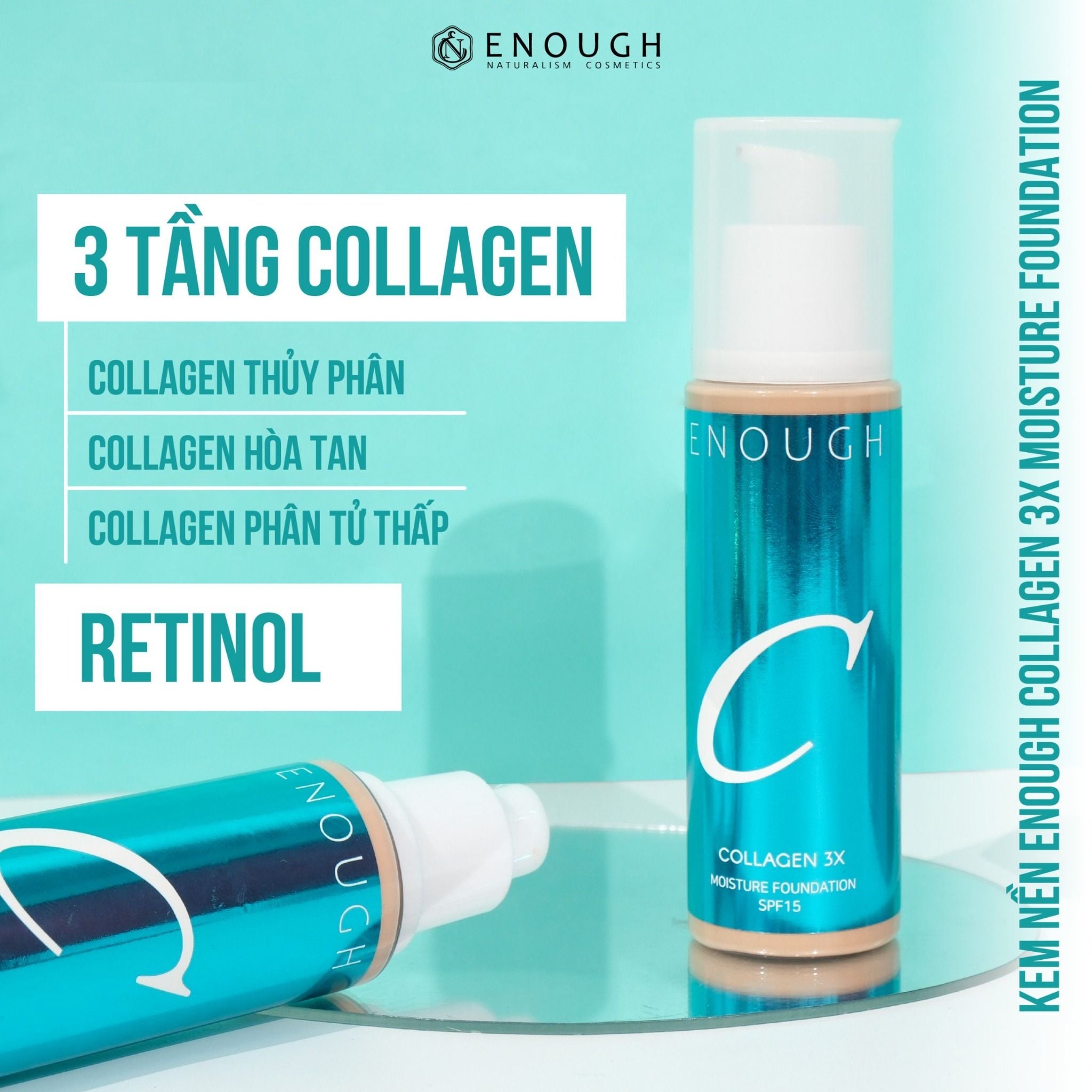KEM NỀN 3X ENOUGH COLLAGEN 3X MOISTURE FOUNDATION 100ML