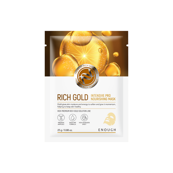 MẶT NẠ VÀNG CAO CẤP ENOUGH RICH GOLD INTENSIVE PRO NOURISHING MASK (HỘP 10 MIẾNG)