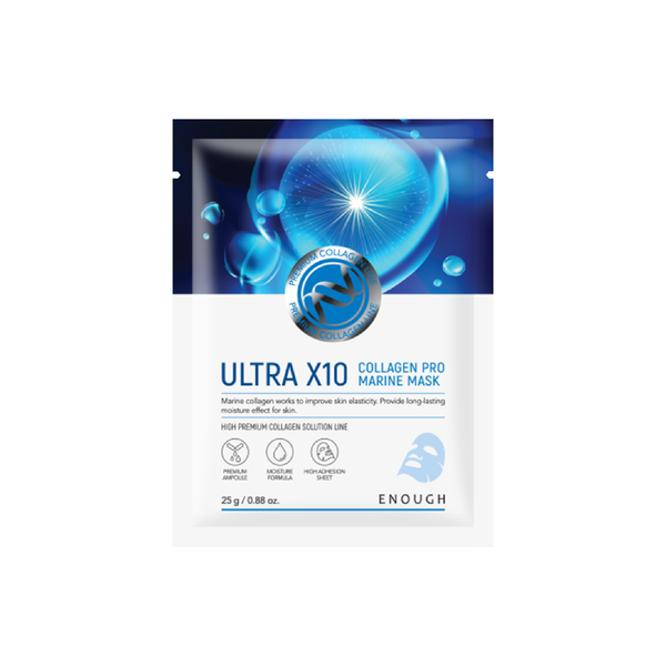 MẶT NẠ COLLAGEN CAO CẤP ENOUGH ULTRA X10 COLLAGEN PRO MARINE MASK ( HỘP 10 MIẾNG)