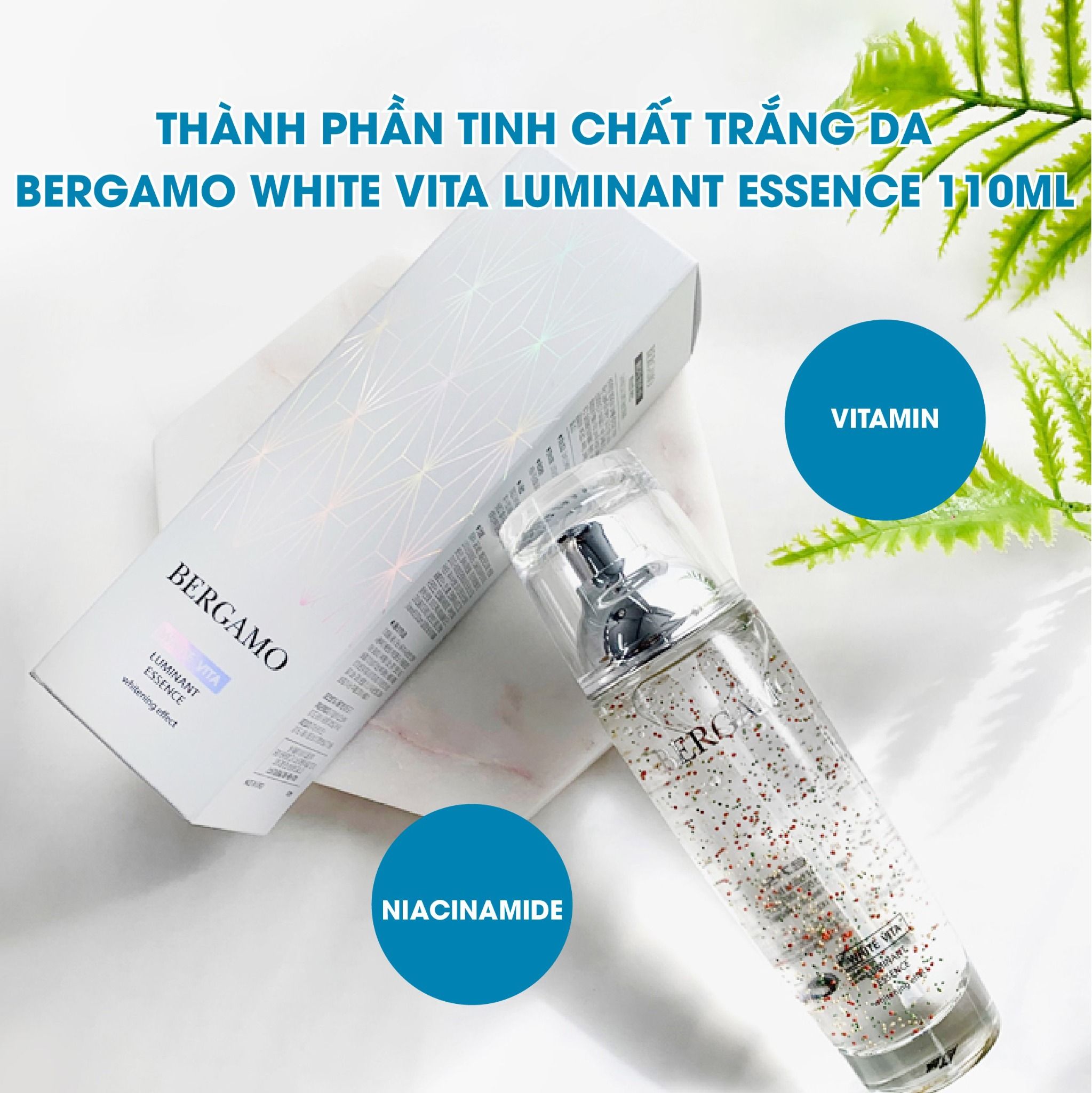 TINH CHẤT SÁNG DA BERGAMO WHITE VITA LUMINANT ESSENCE 110ML