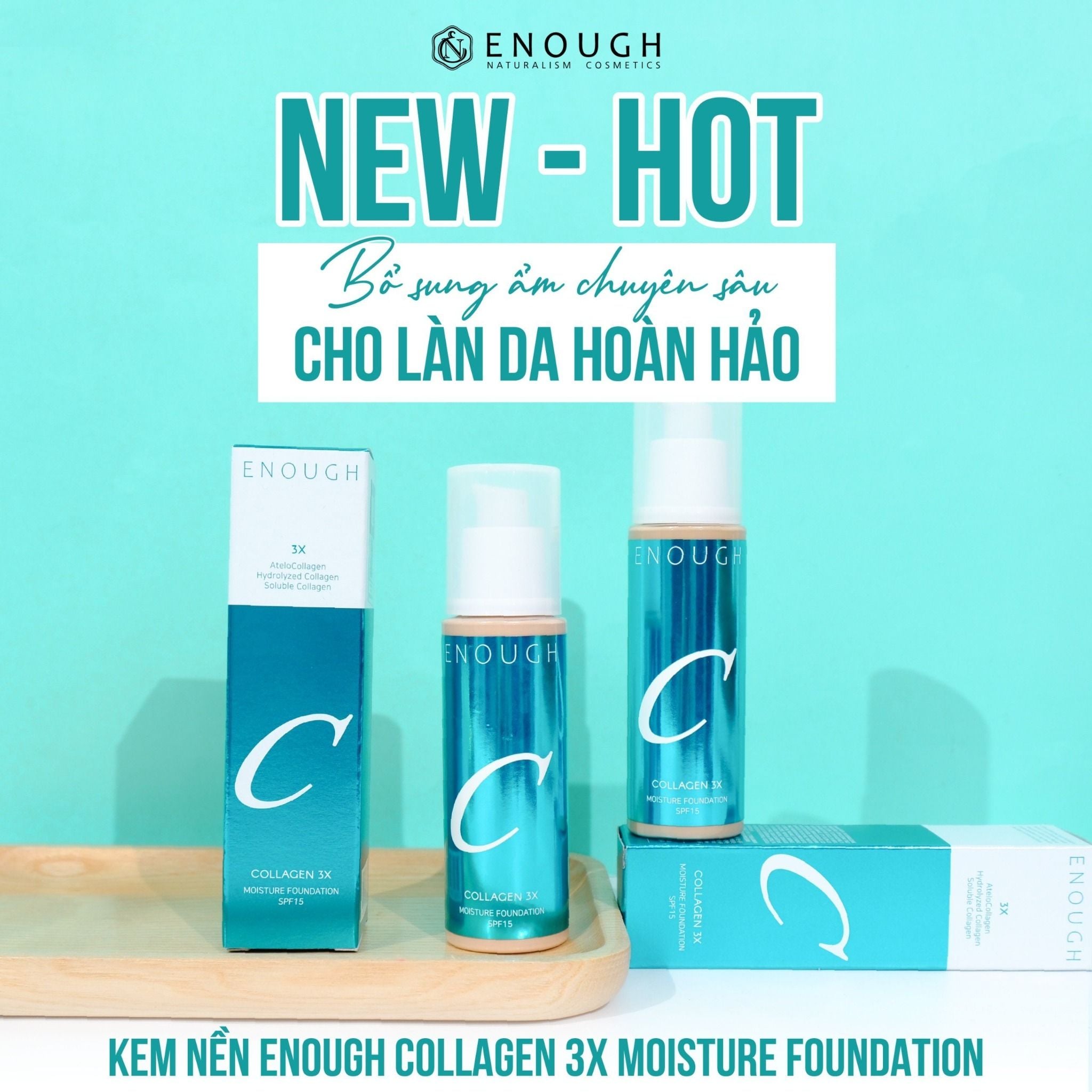 KEM NỀN 3X ENOUGH COLLAGEN 3X MOISTURE FOUNDATION 100ML