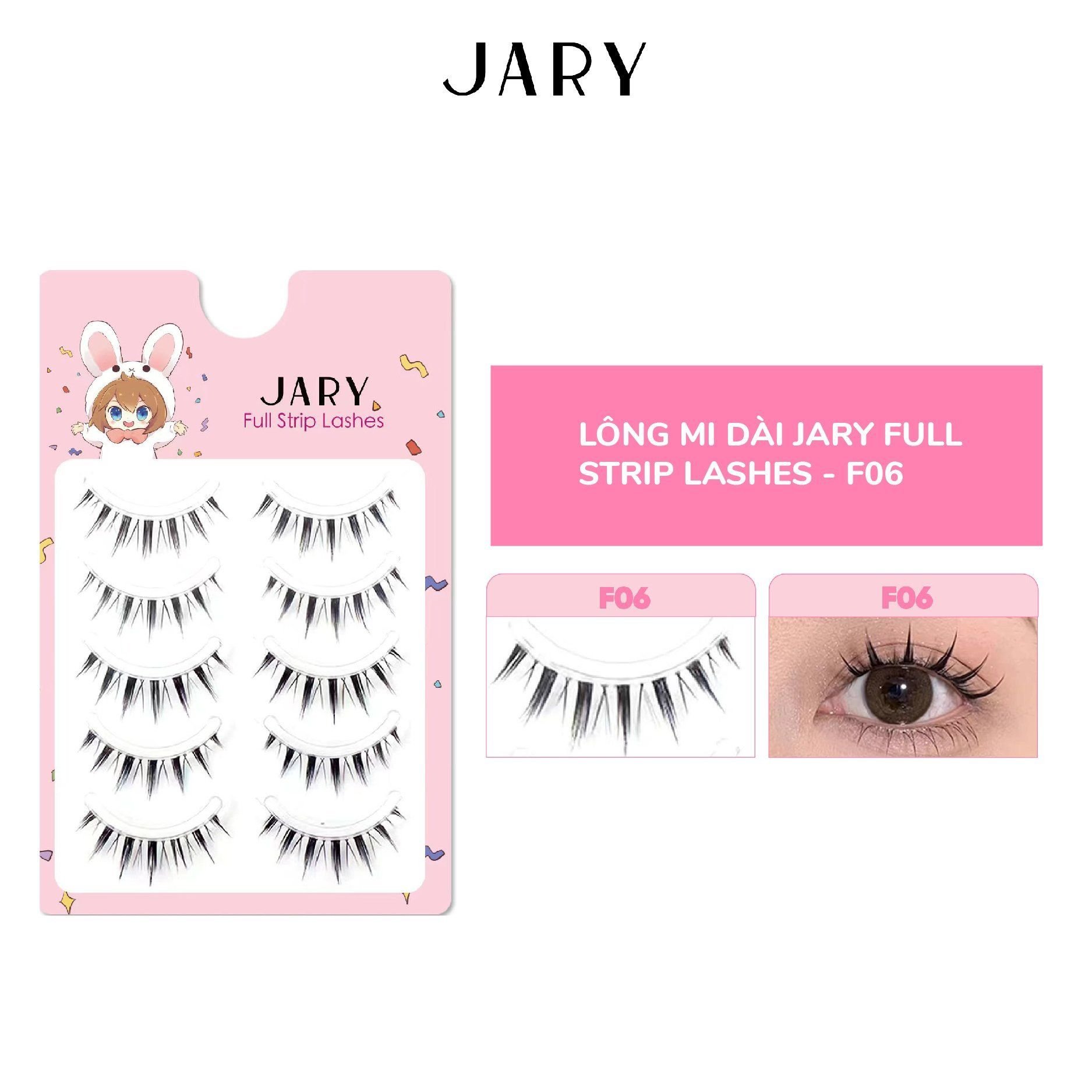 LÔNG MI DÀI JARY FULL STRIP LASHES - F06