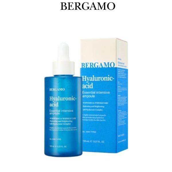 SERUM CẤP ẨM HỖ TRỢ PHỤC HỒI BERGAMO HYALURONIC ACID ESSENTIAL INTENSIVE AMPOULE 150ML