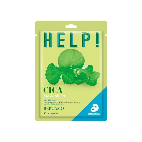 MẶT NẠ BERGAMO HELP MASK PACK CICA - RAU MÁ