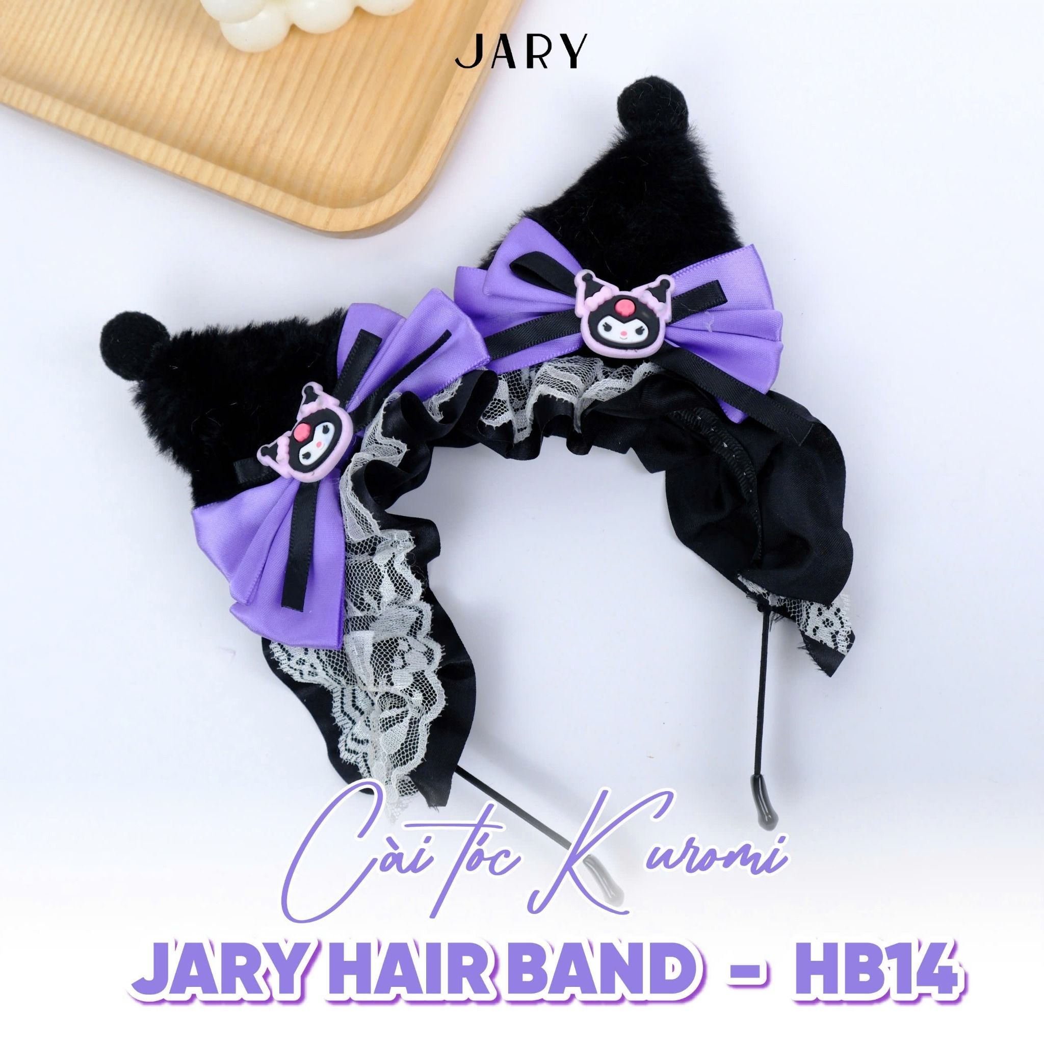 CÀI TÓC KUROMI JARY HAIR BAND - HB14 - MÀU ĐEN