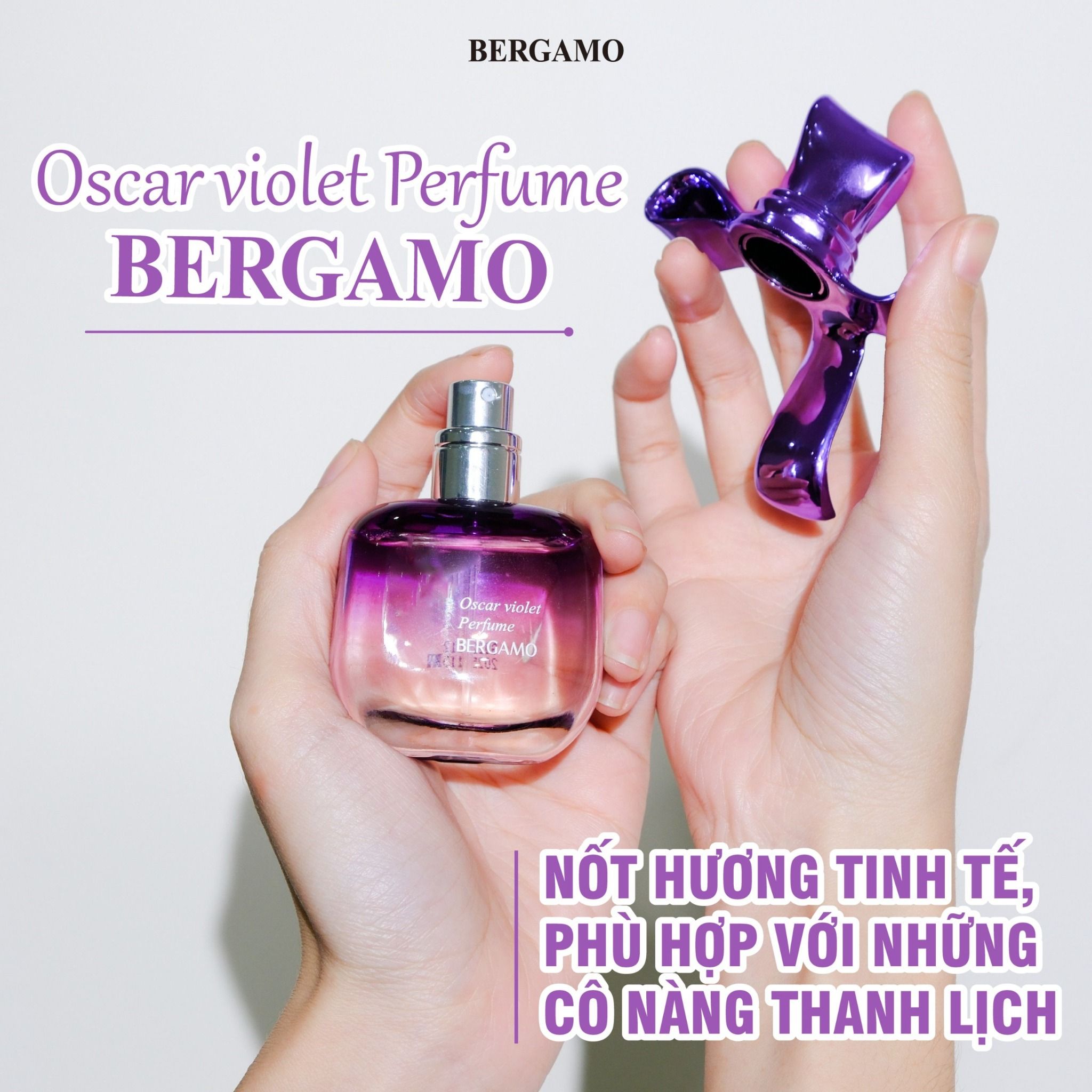 NƯỚC HOA BERGAMO MÀU TÍM OSCAR VIOLET PERFUME 30ML