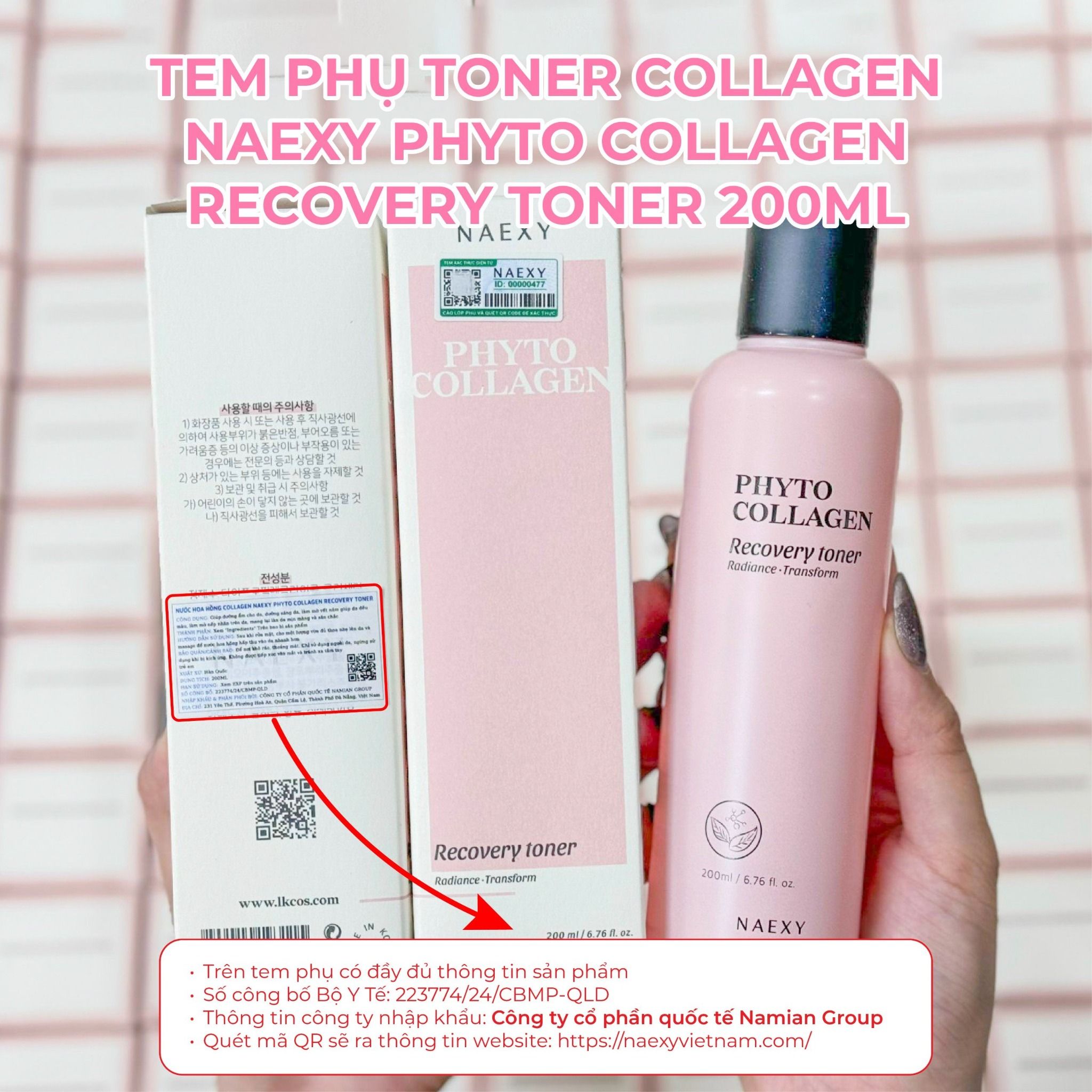 TONER COLLAGEN NAEXY PHYTO COLLAGEN RECOVERY TONER 200ML