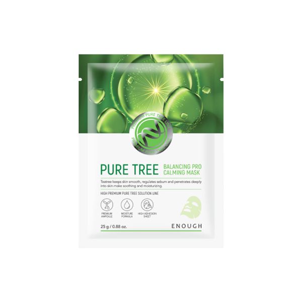 MẶT NẠ TRÀM TRÀ CAO CẤP ENOUGH PURE TREE BALANCING PRO CALMING MASK (HỘP 10 MIẾNG)