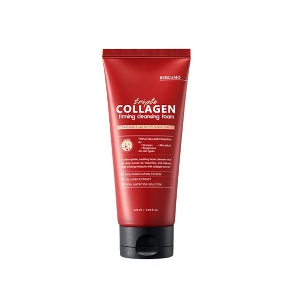 SỮA RỬA MẶT COLLAGEN SĂN CHẮC BERGAMO TRIPLE COLLAGEN FIRMING CLEANSING FOAM 120ML