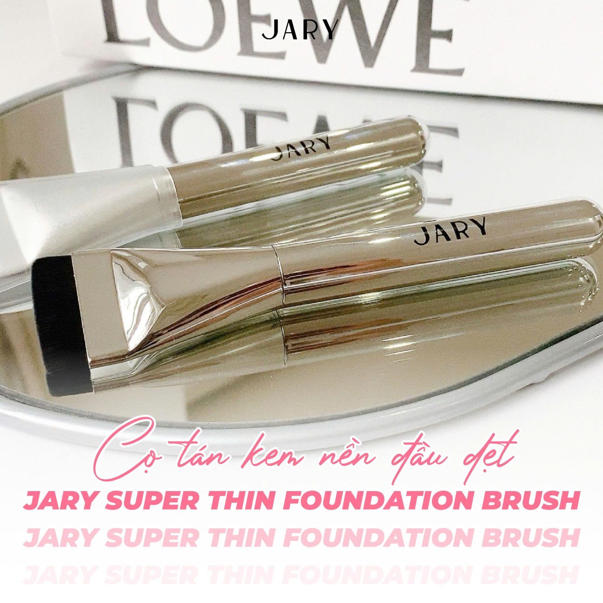 CỌ TÁN KEM NỀN DẠNG LỎNG ĐẦU DẸT JARY SUPER THIN FOUNDATION BRUSH