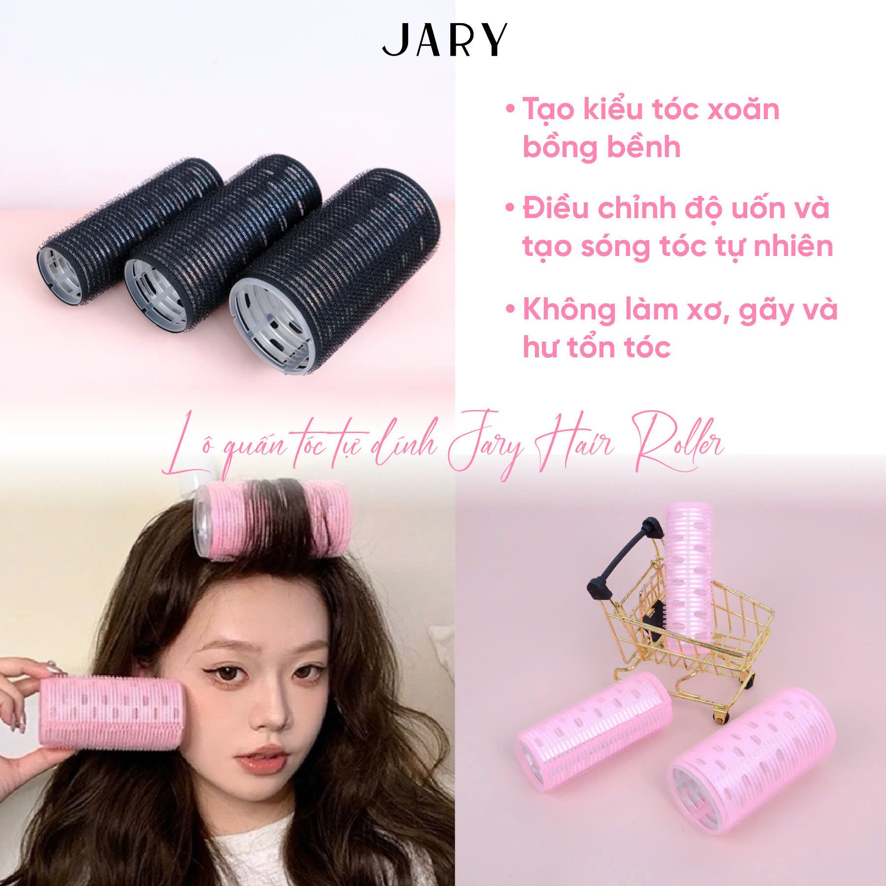 LÔ QUẤN TÓC TỰ DÍNH JARY HAIR ROLLER - 5CM