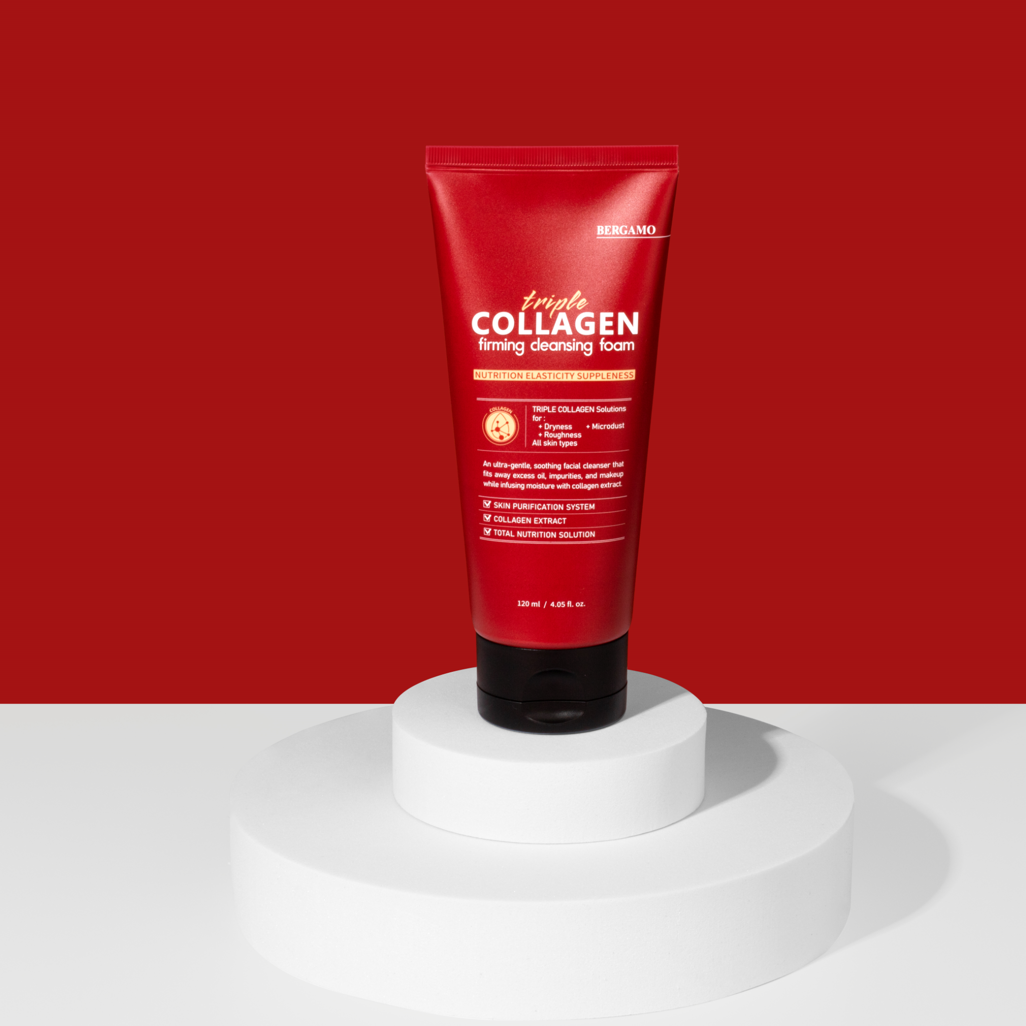 SỮA RỬA MẶT COLLAGEN SĂN CHẮC BERGAMO TRIPLE COLLAGEN FIRMING CLEANSING FOAM 120ML