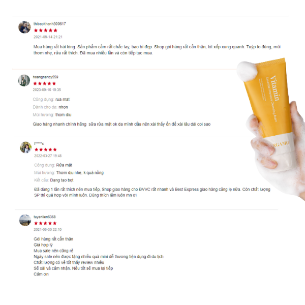 SỮA RỬA MẶT VITAMIN SÁNG DA BERGAMO INTENSIVE VITAMIN CLEANSING FOAM 120ML