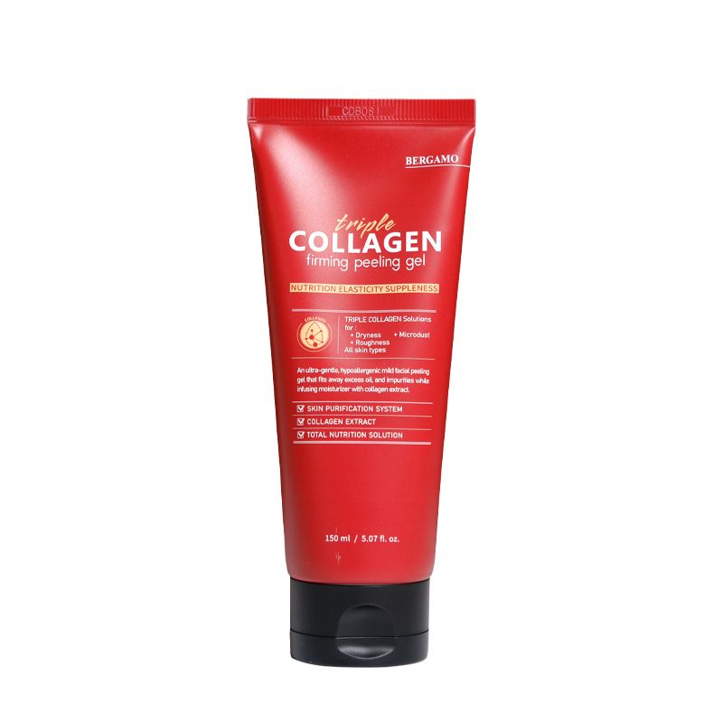 TẨY DA CHẾT COLLAGEN SĂN CHẮC BERGAMO TRIPLE COLLAGEN FIRMING PEELING GEL 150ML
