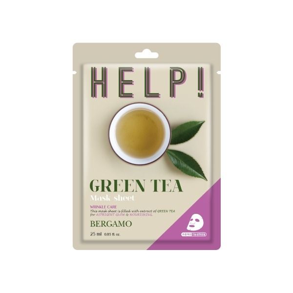 MẶT NẠ BERGAMO HELP MASK PACK GREEN TEA - TRÀ XANH